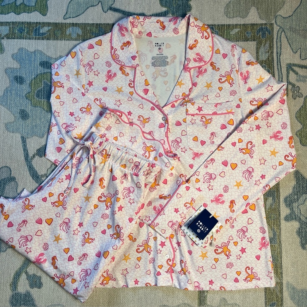Roller Rabbit /Target Sea Life  Pink and Orange Pajama Set - SOLD OUT